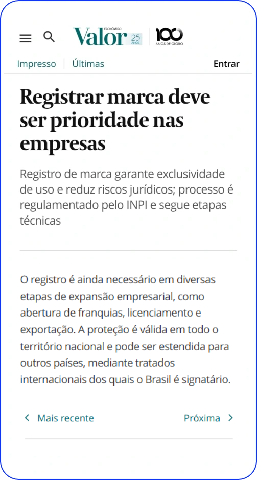 Matéria Valor Econômico